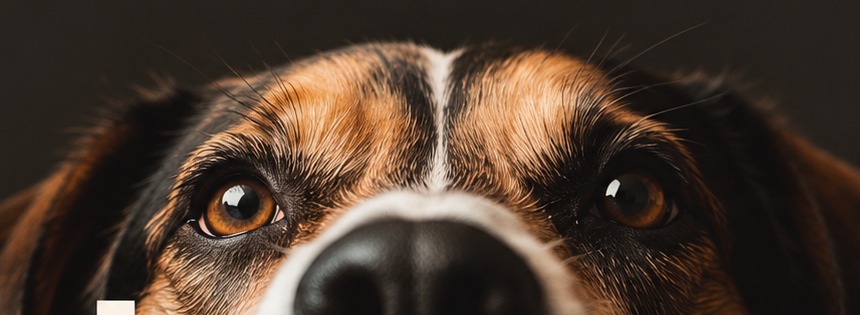 An inquisitive dog peeking over a ledge